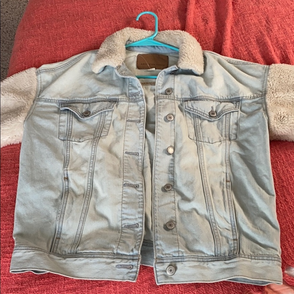 American Ragle Sherpa Denim Jacket